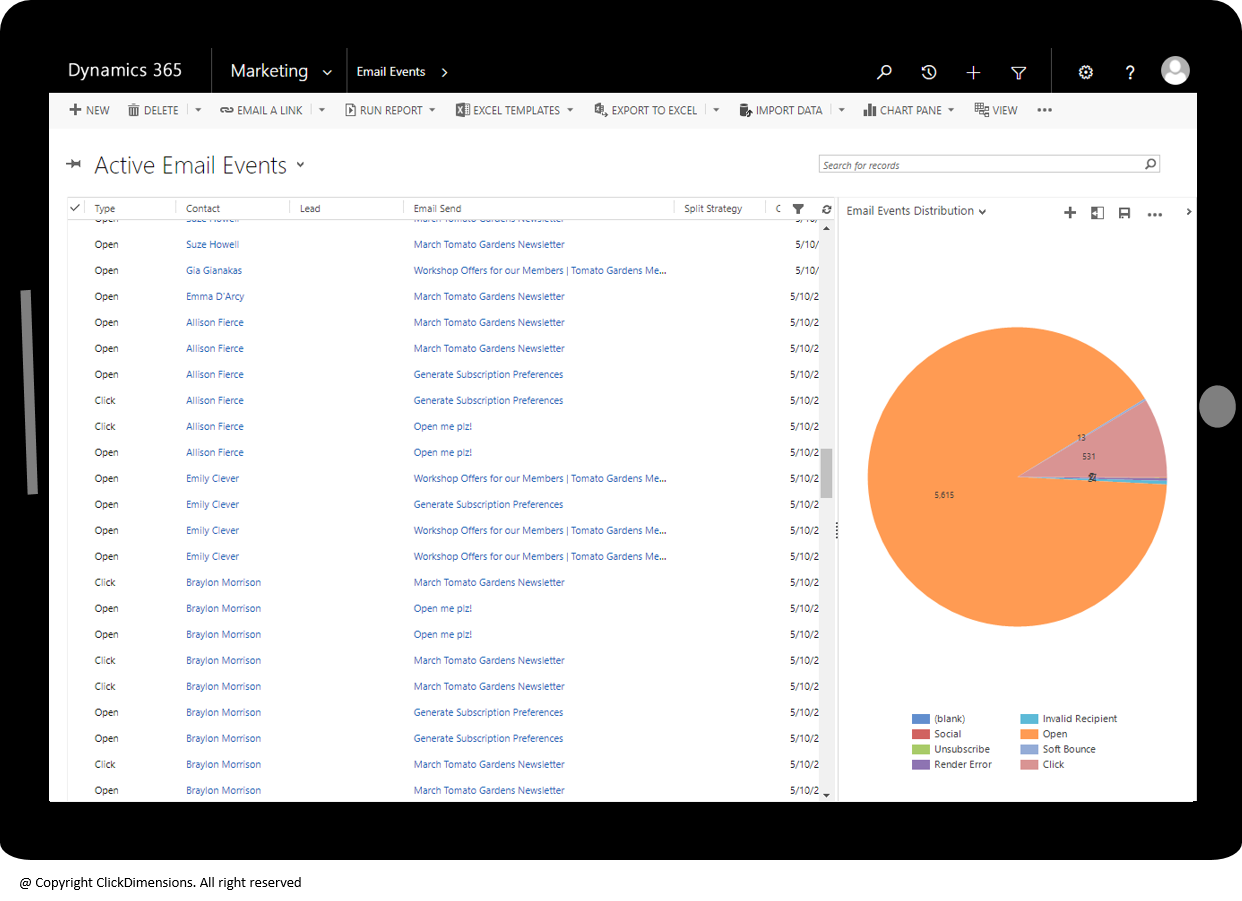 Ready to see the ClickDimensions
marketing automation application
in action?
