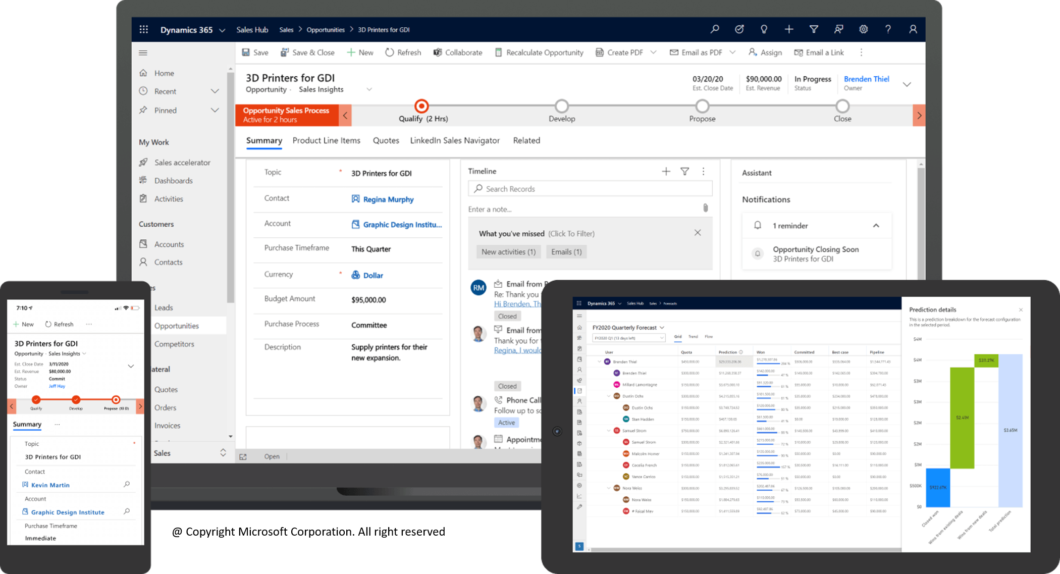 Get started with
Dynamics 365 Sales. 
